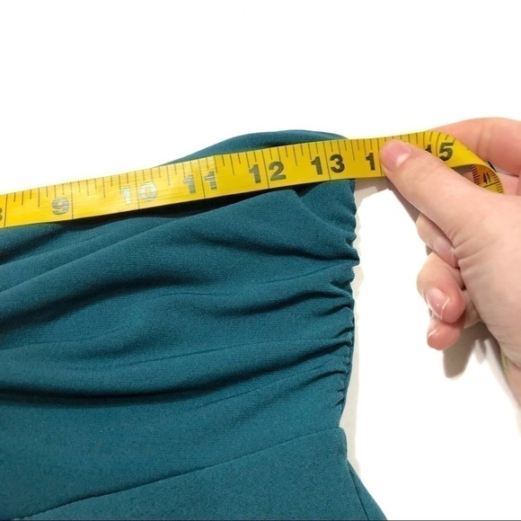 Loft Teal One Shoulder Top NWT XS - Picture 6 of 7